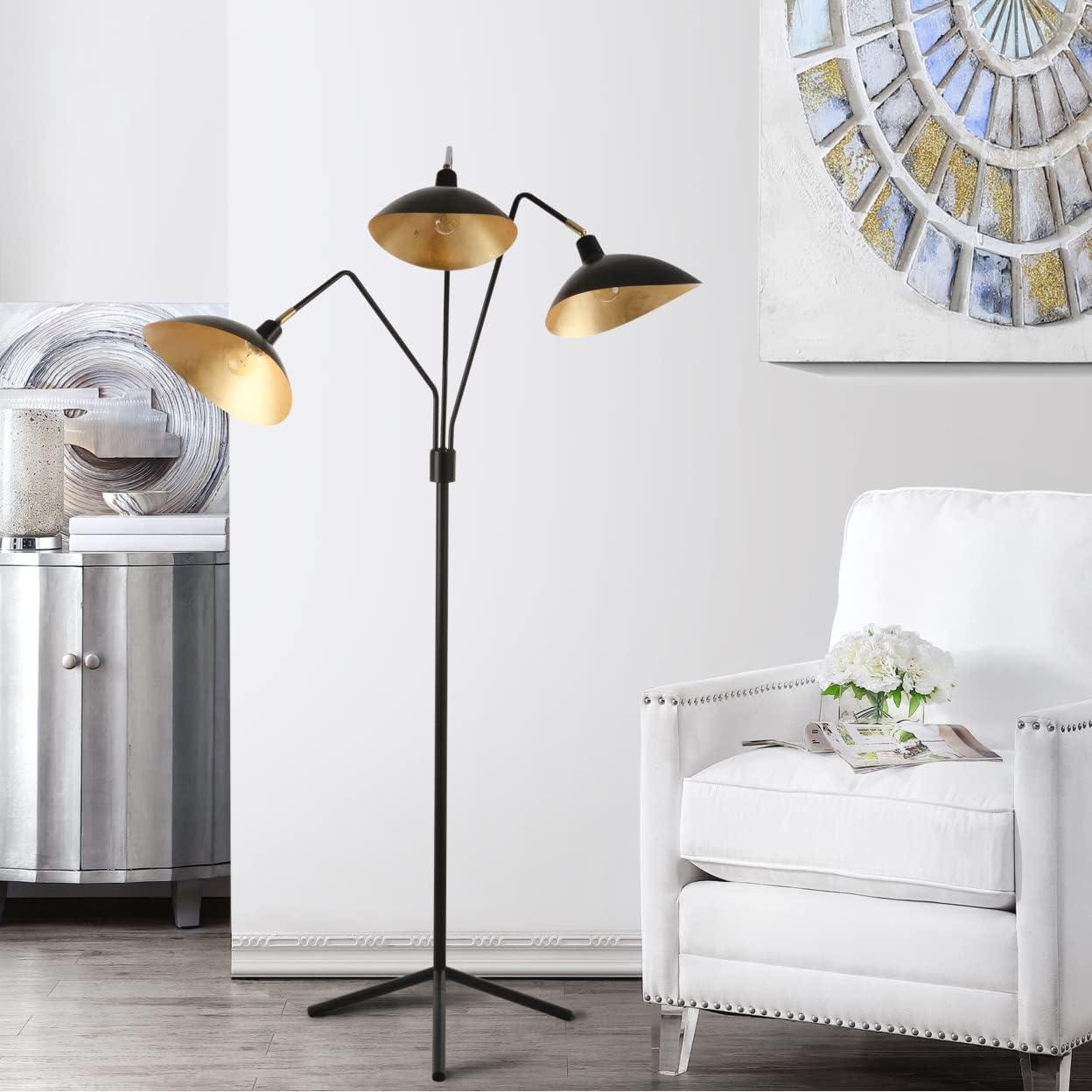 Iris Floor Lamp - LIT4361 - Black/Gold - Safavieh