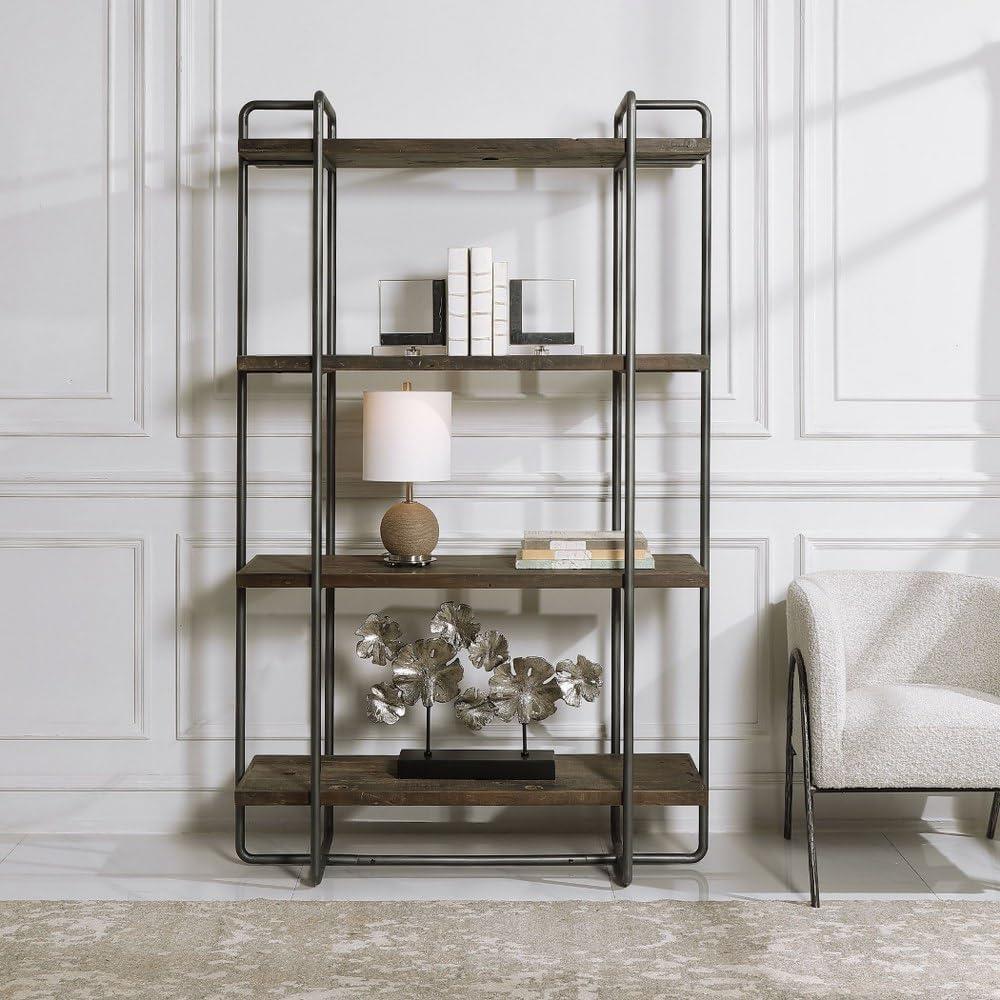 Geffrey Wide Etagere Bookcase