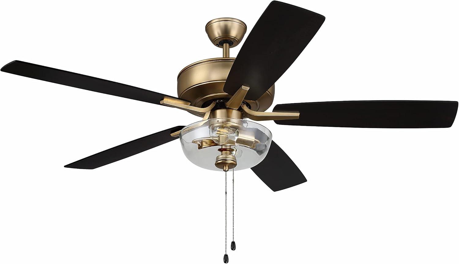 Pro Plus 101 Clear Bowl Light Kit 52'' Ceiling Fan with Light Kit