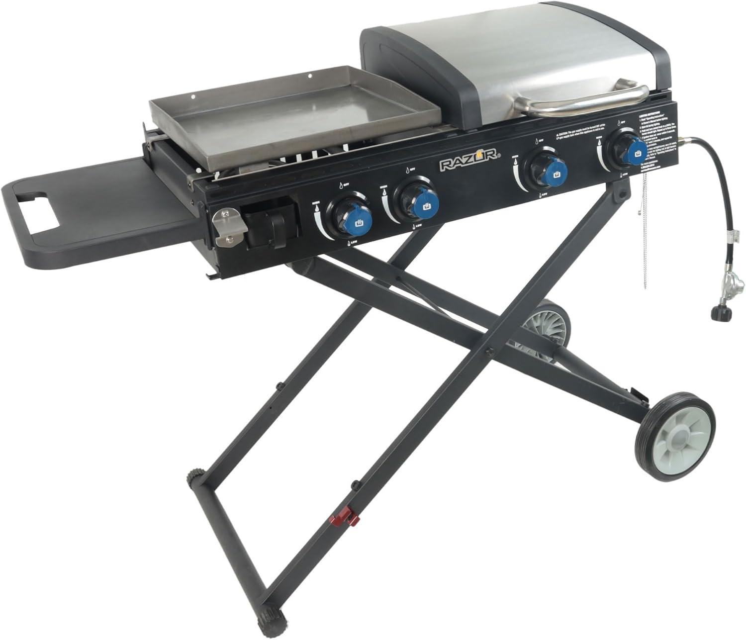 Razor Griddle 4 - Burner Portable Liquid Propane Gas Grill