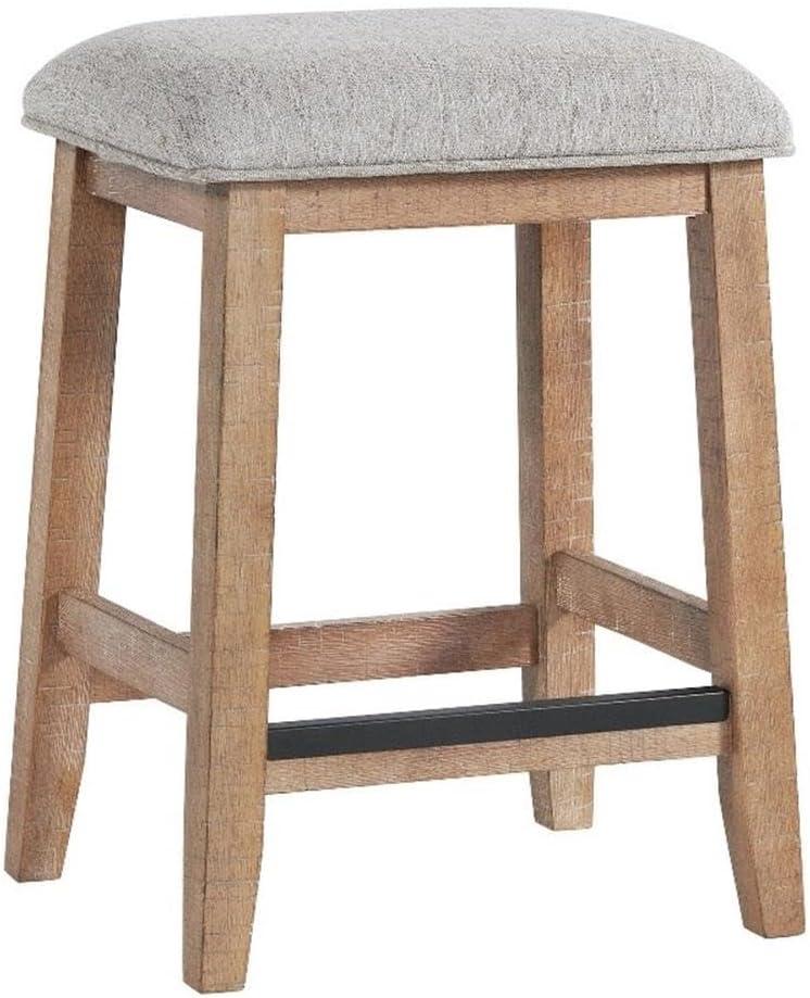 Labruna Backless Bar Stool with Cushion Seat, Sandwash