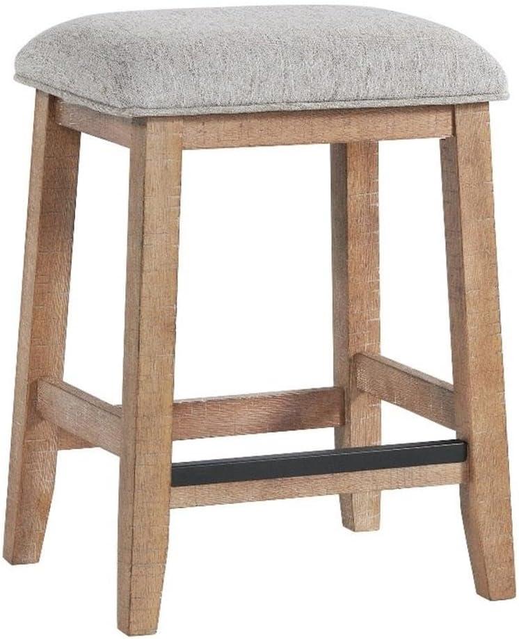 Highland Backless Bar Stool with Cushion Seat, Sandwash