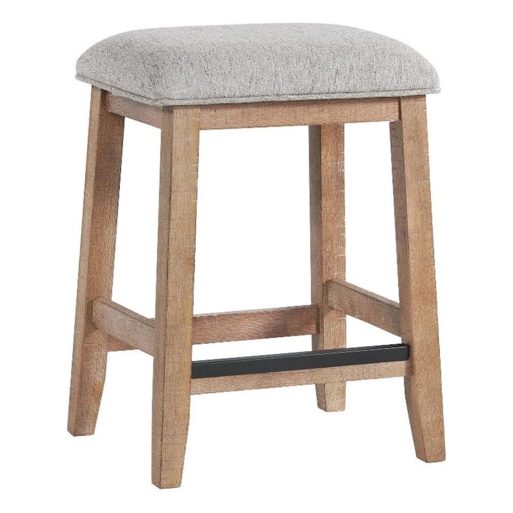 Labruna Backless Bar Stool with Cushion Seat, Sandwash