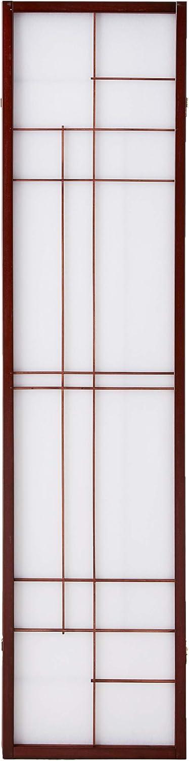 Coaster 3 Panel Room Divider Shoji Screen, Cherry, 70.25"h