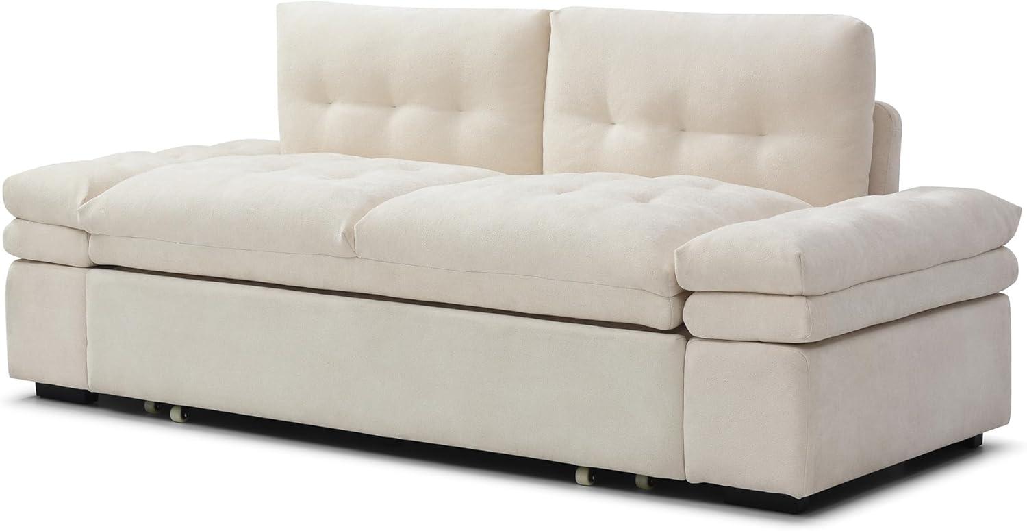 Latitude Run® Munos Full Size Convertible Sleeper Sofa, 77" Pull Out Sofa Bed