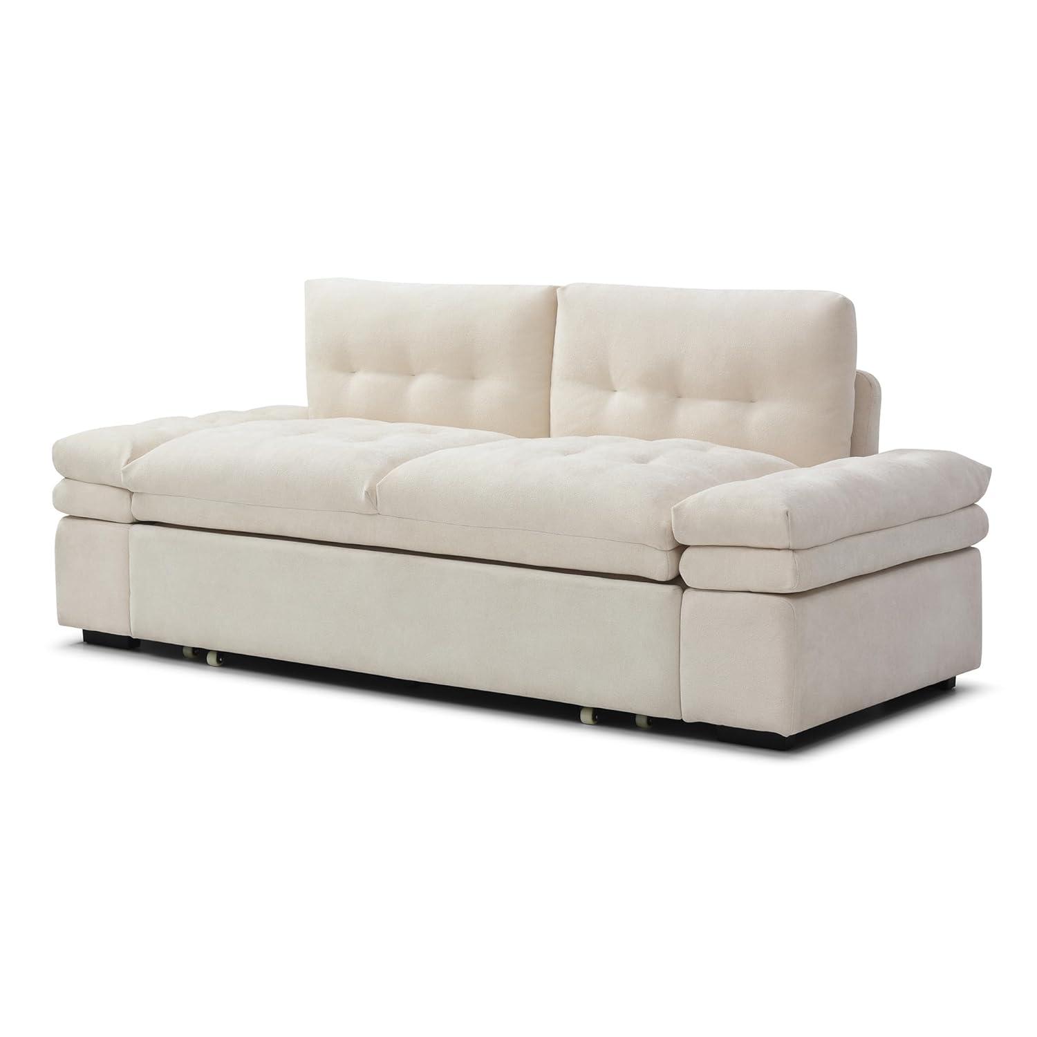 Latitude Run® Munos Full Size Convertible Sleeper Sofa, 77" Pull Out Sofa Bed