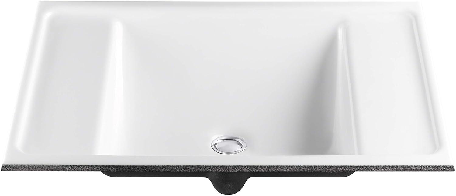 Alteo Metal Rectangular Undermount Bathroom Sink with Overflow