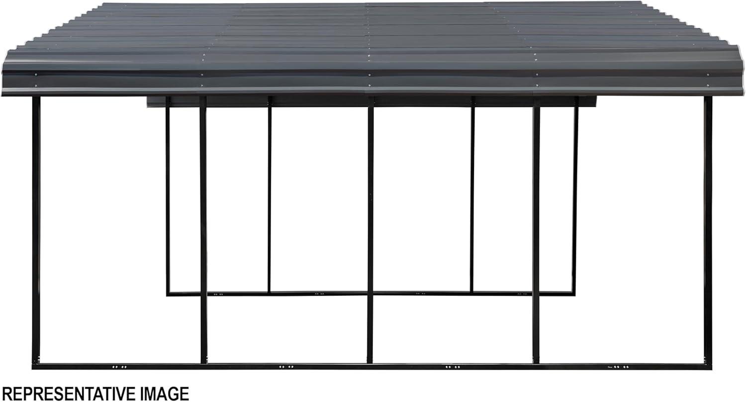 Arrow Arrow Galvanized Steel Carport, 12x24x9