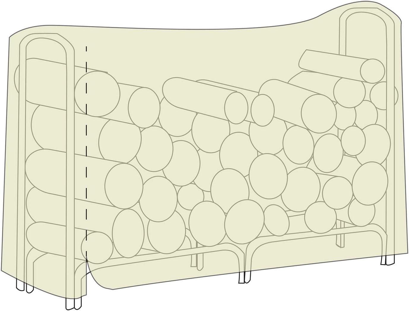 Two Dogs Designs 48 in. Log Rack Cover - Black