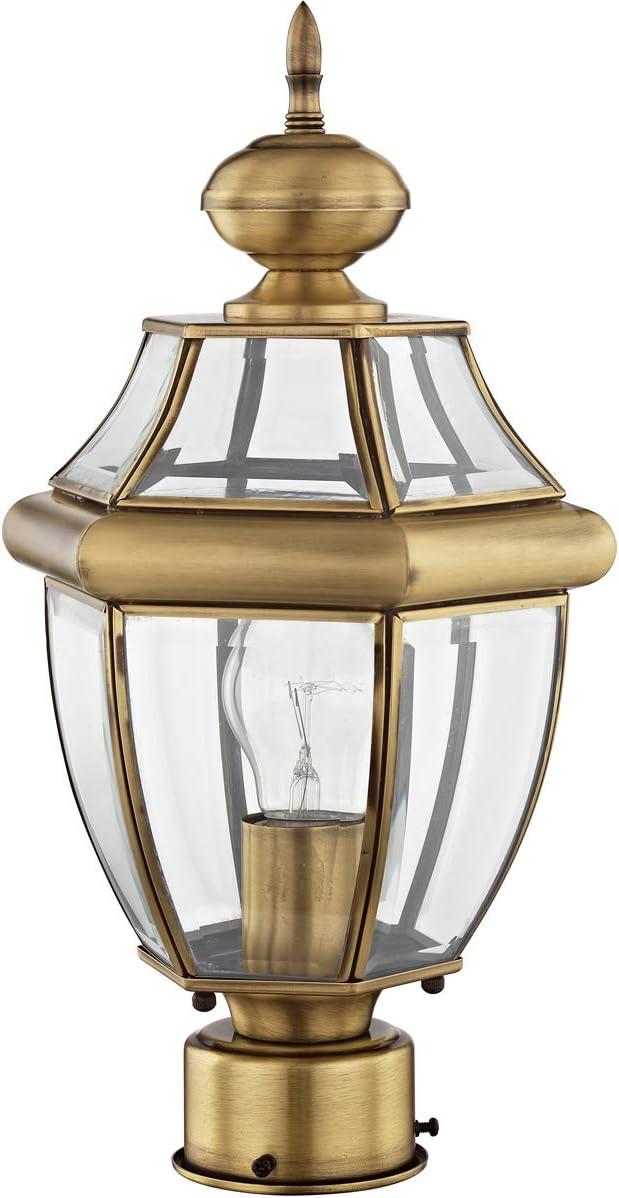 Livex Lighting Monterey 1 - Light Post Light in  Antique Brass