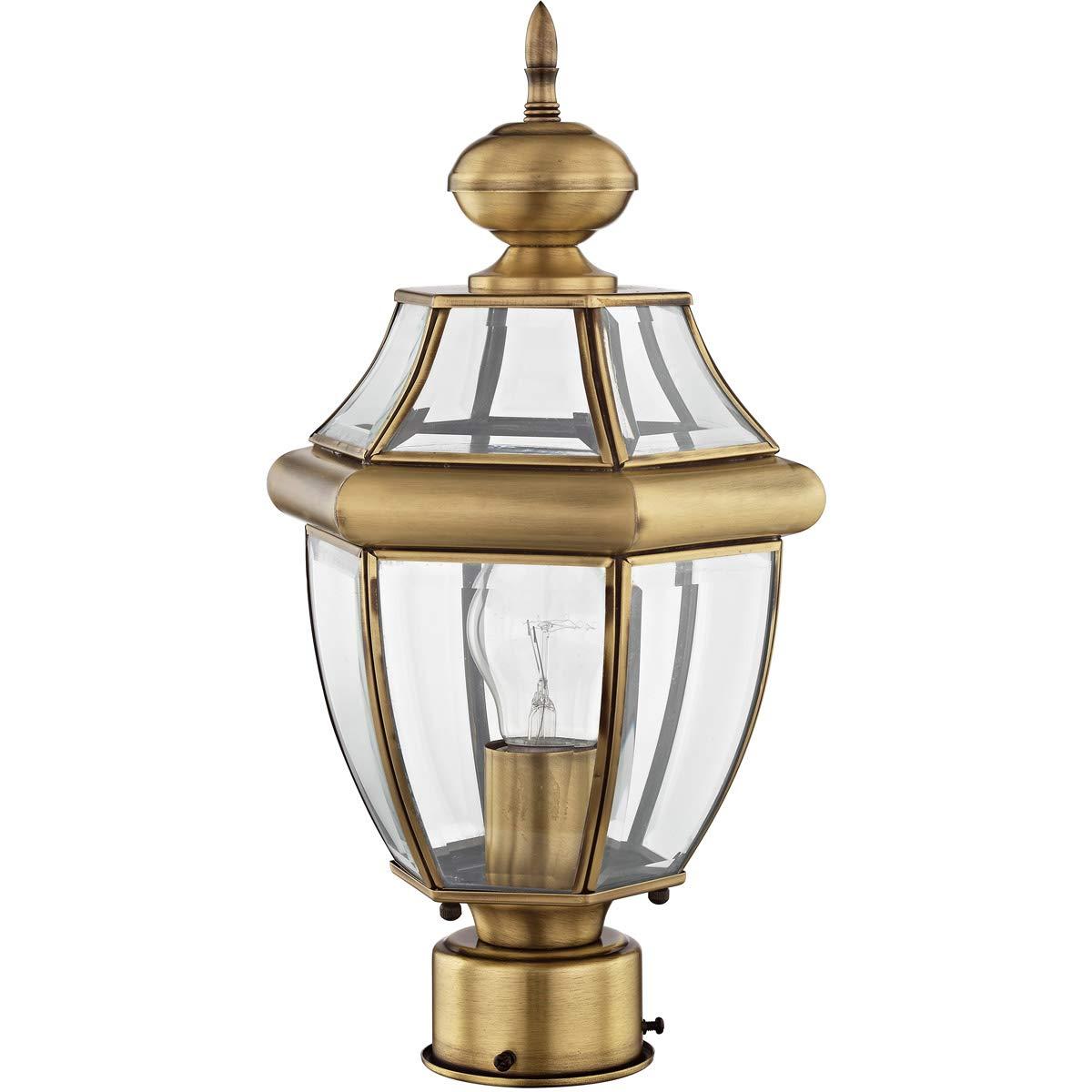 Livex Lighting Monterey 1 - Light Post Light in  Antique Brass