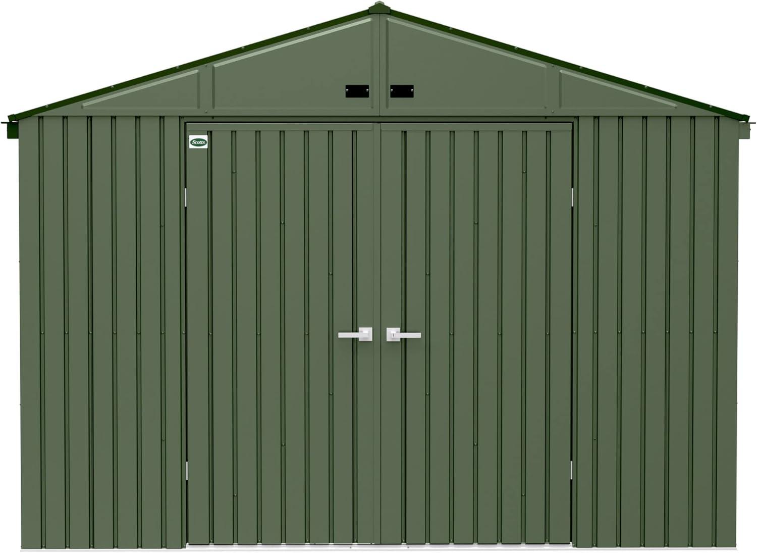Scotts Lawn Care Storage Shed, 10x14, Green