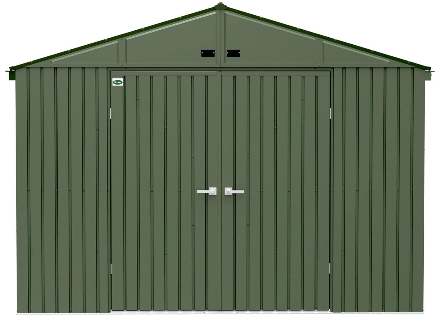 Scotts Lawn Care Storage Shed, 10x14, Green