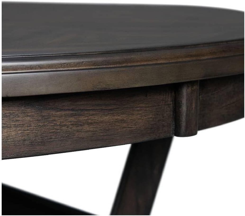 Taylor Standard Height Dining Table Walnut - Picket House Furnishings: Modern Style, 4-Seater, MDF & Acacia Frame