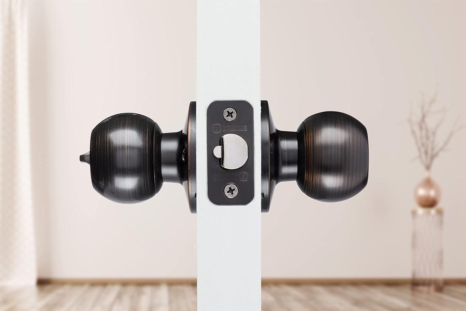 Brinks Raleigh Series Keyed Entry Transitional Ball Knob