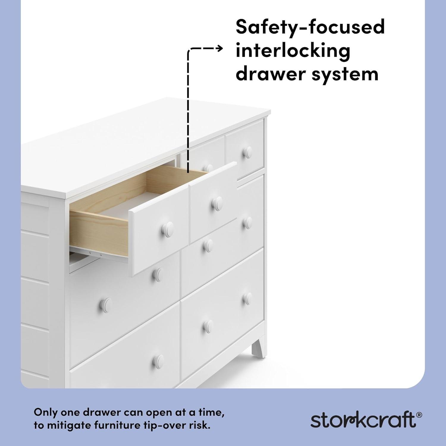 Moss 6 Drawer Double Dresser