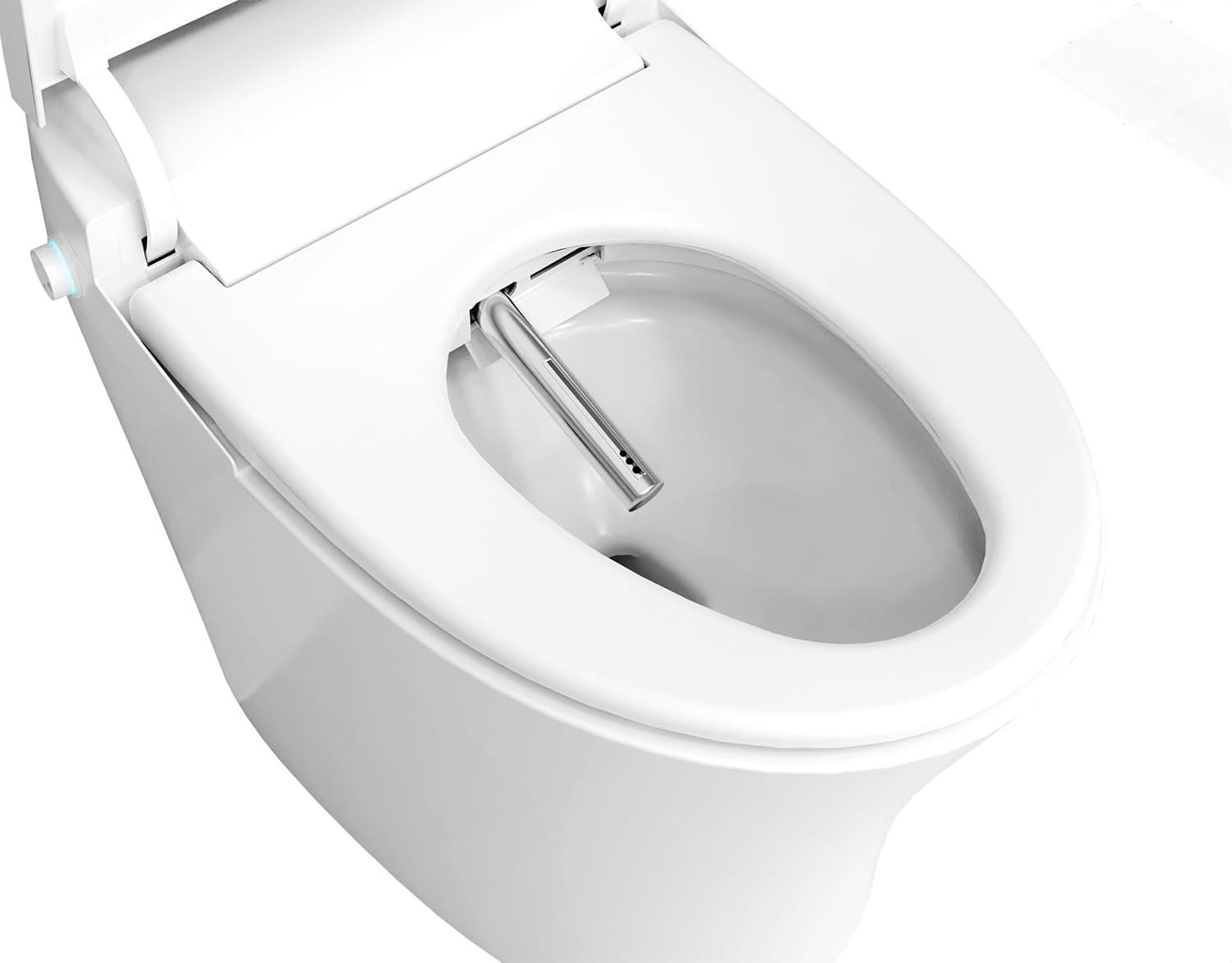 ANZZI Vail 1.28 Gallons GPF Elongated Floor Mounted Bidet Toilet (Seat Included)