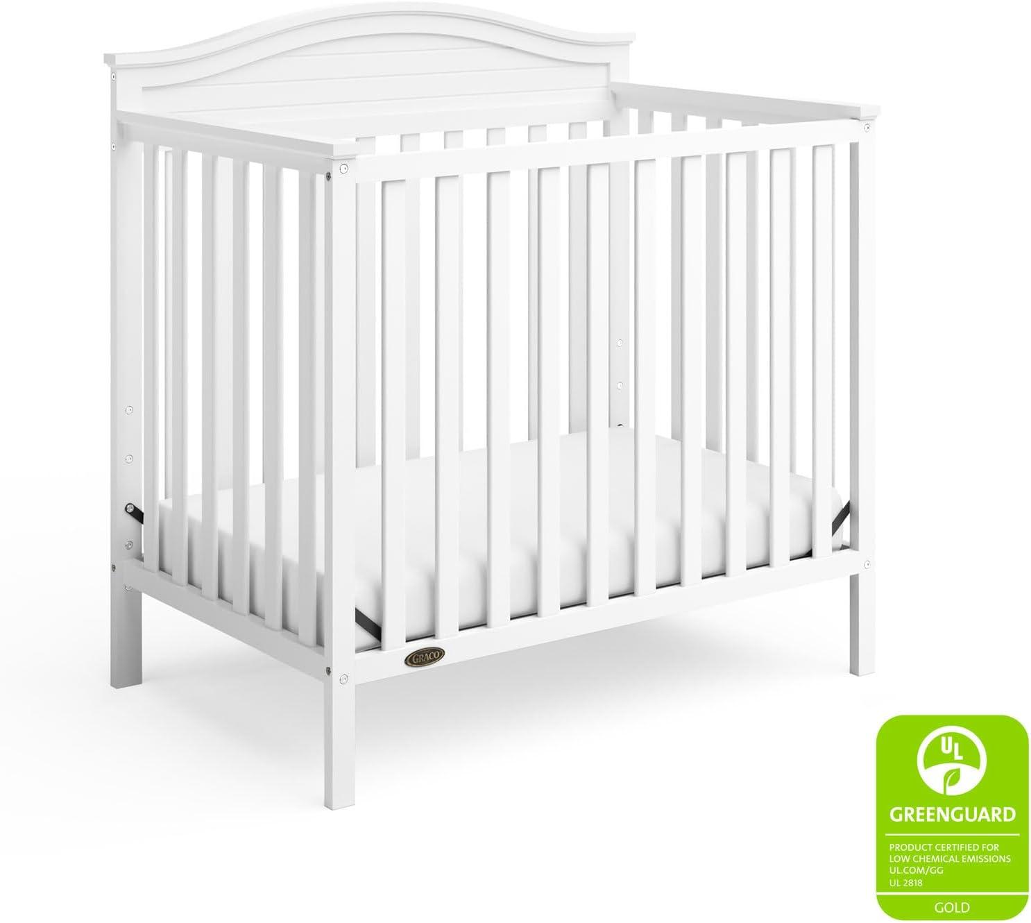 Graco Graco Stella 4-in-1 Mini Convertible Crib with Mattress