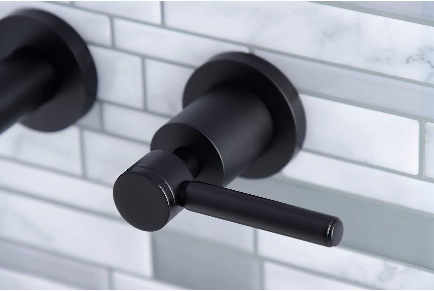 Kingston Brass Concord Two-Handle 3-Hole Wall Mount Roman Tub Faucet