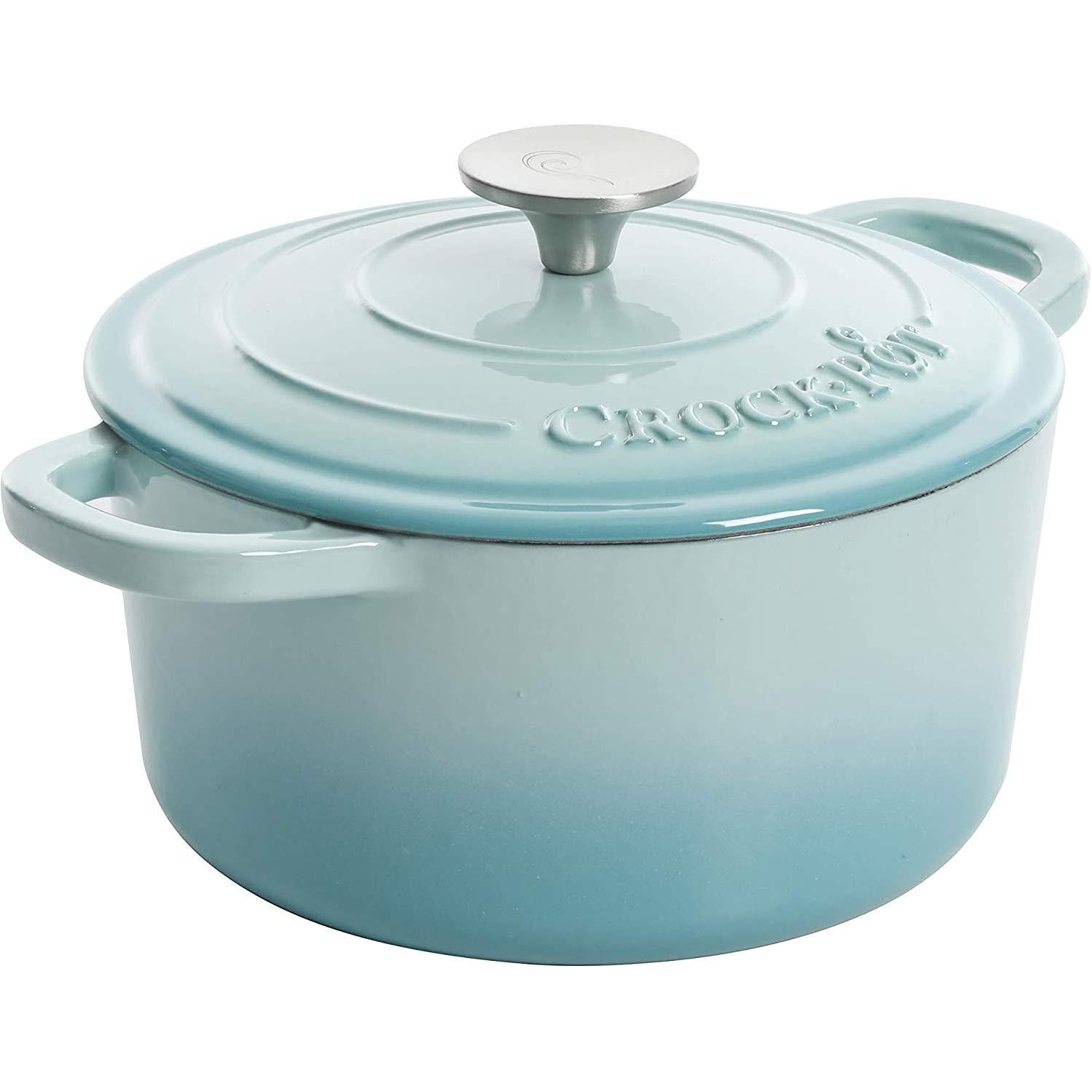 Crock-Pot Artisan Non-Stick Cast Iron Round Dutch Oven & Reviews | Wayfair