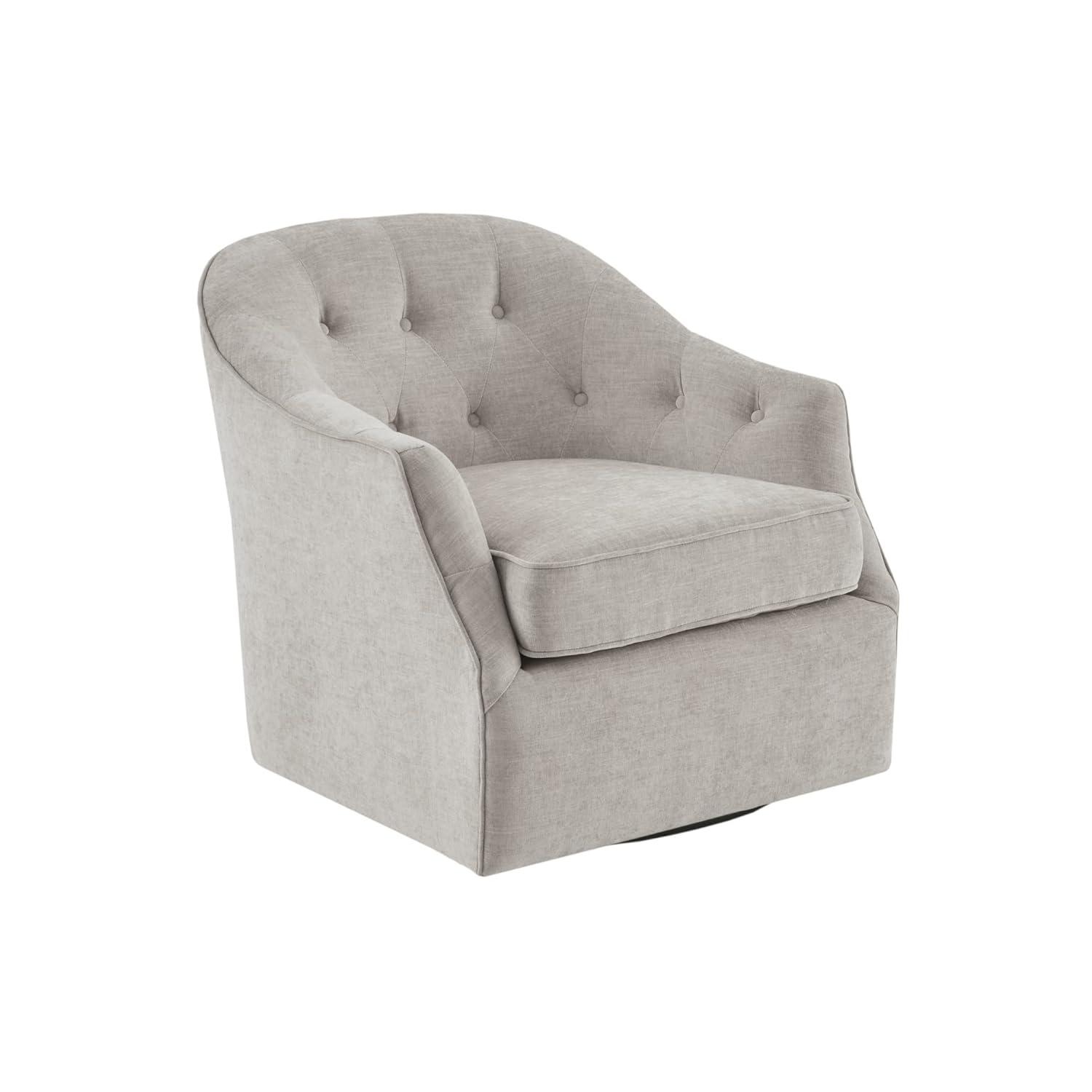 Madison Park Calvin Swivel Chair with Natural Finish MP103-1072