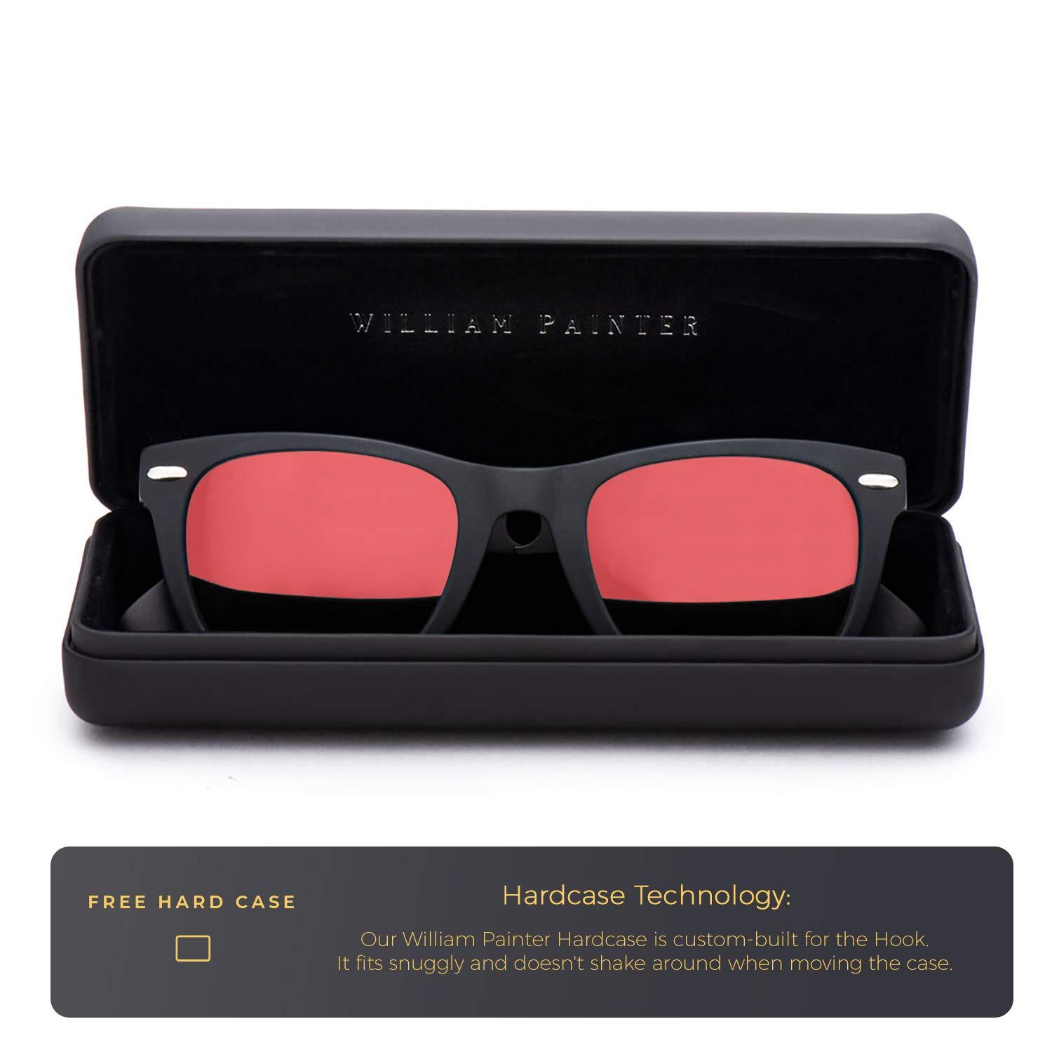 Red Polarized Mirrored Titanium Sunglasses with Bottle Opener