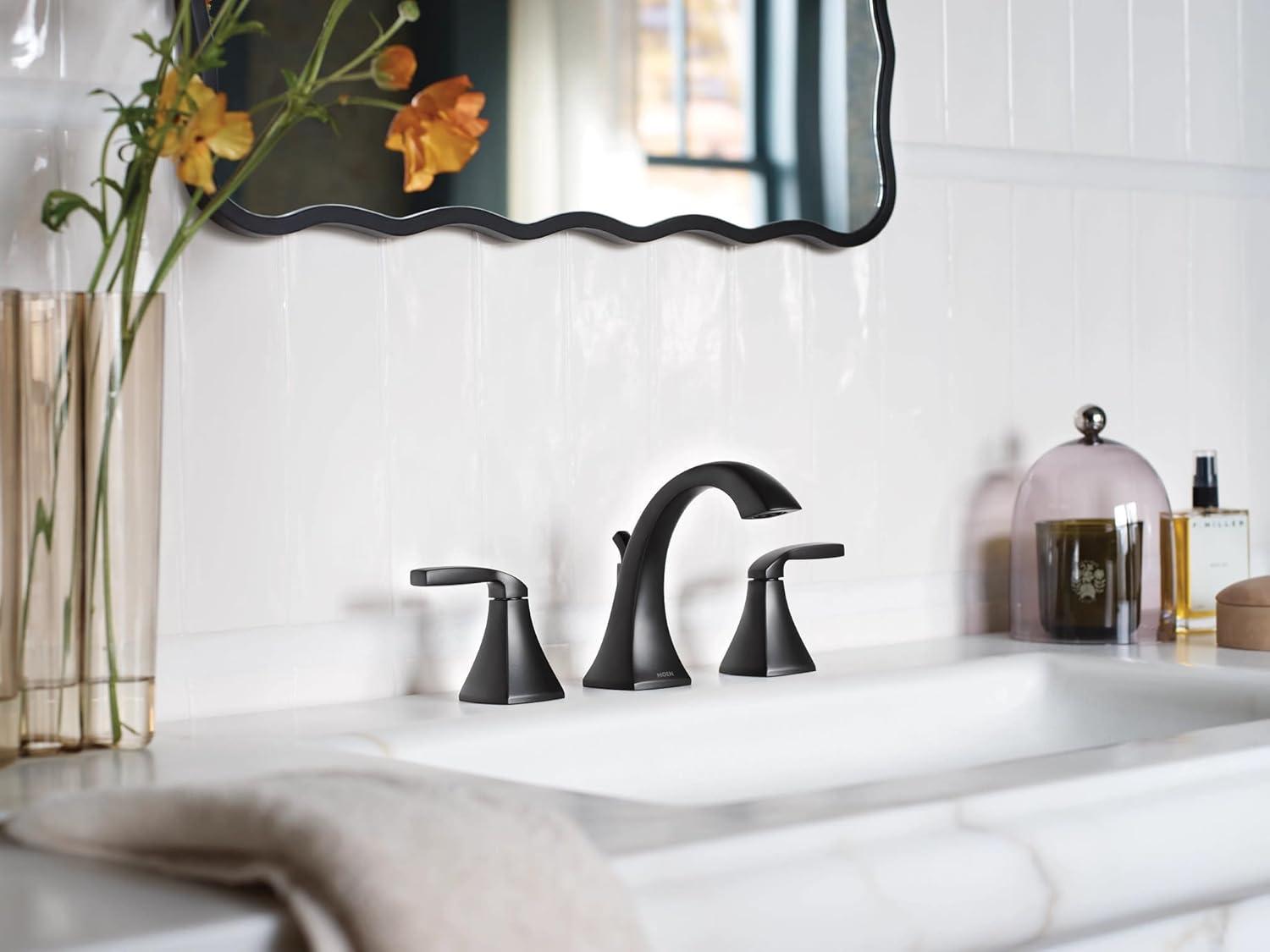 Moen Voss Two Handle 8 in. Widespread Bathroom Faucet Trim Kit, Valve Required
