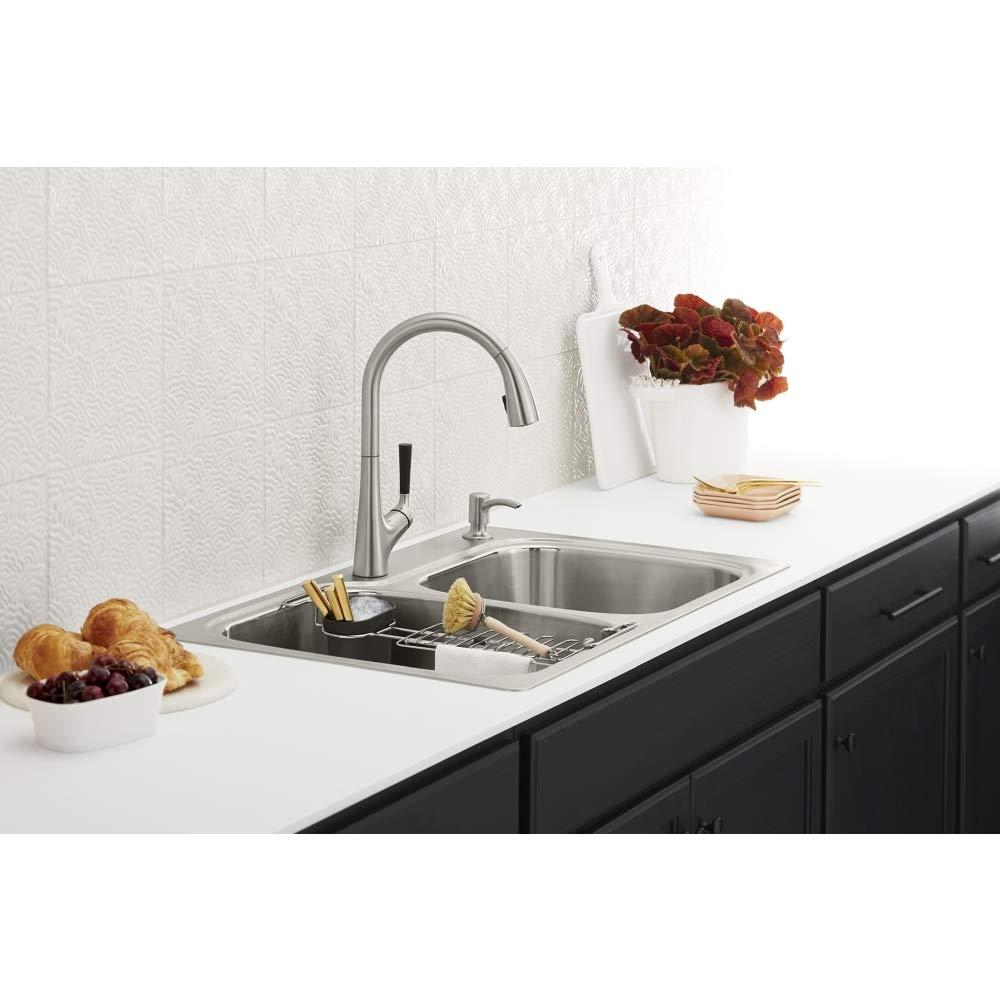 Kohler K-R75791-2PC-NA All-In- One-Kit Kitchen Sink, Brushed Stainless