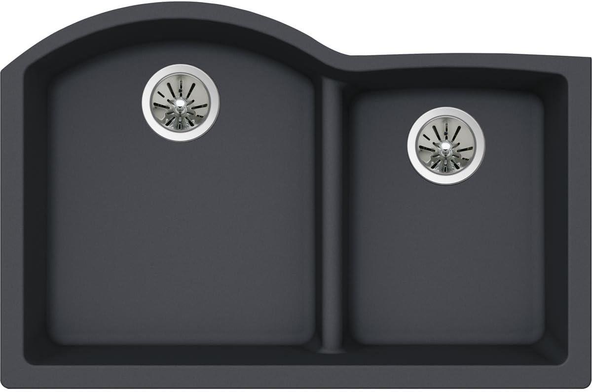 Quartz Luxe 33" L x 22" W Double Basin Undermount Kitchen Sink