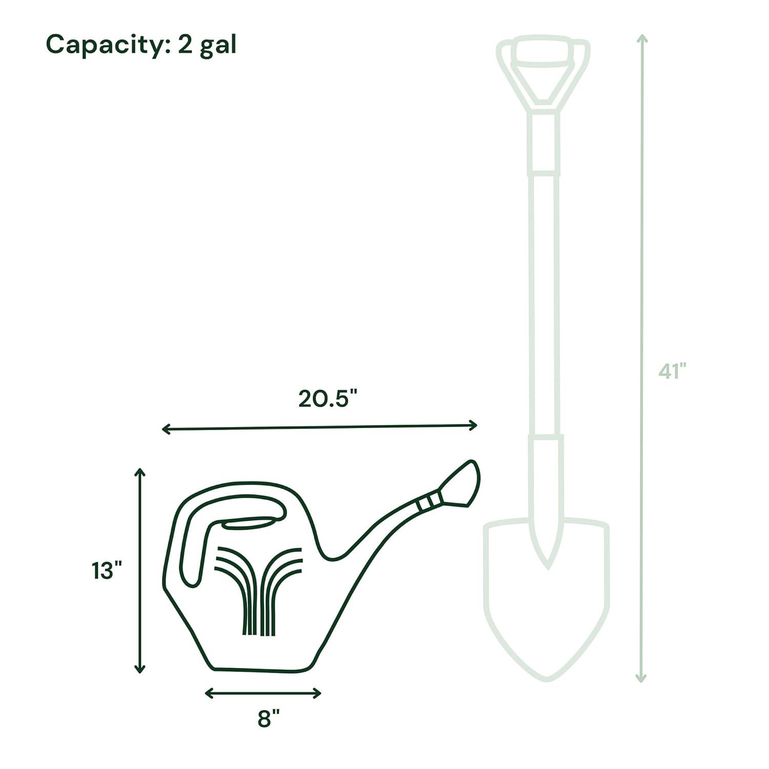 Bloem Promo 2 Gallon Plastic Indoor/Outdoor Watering Can