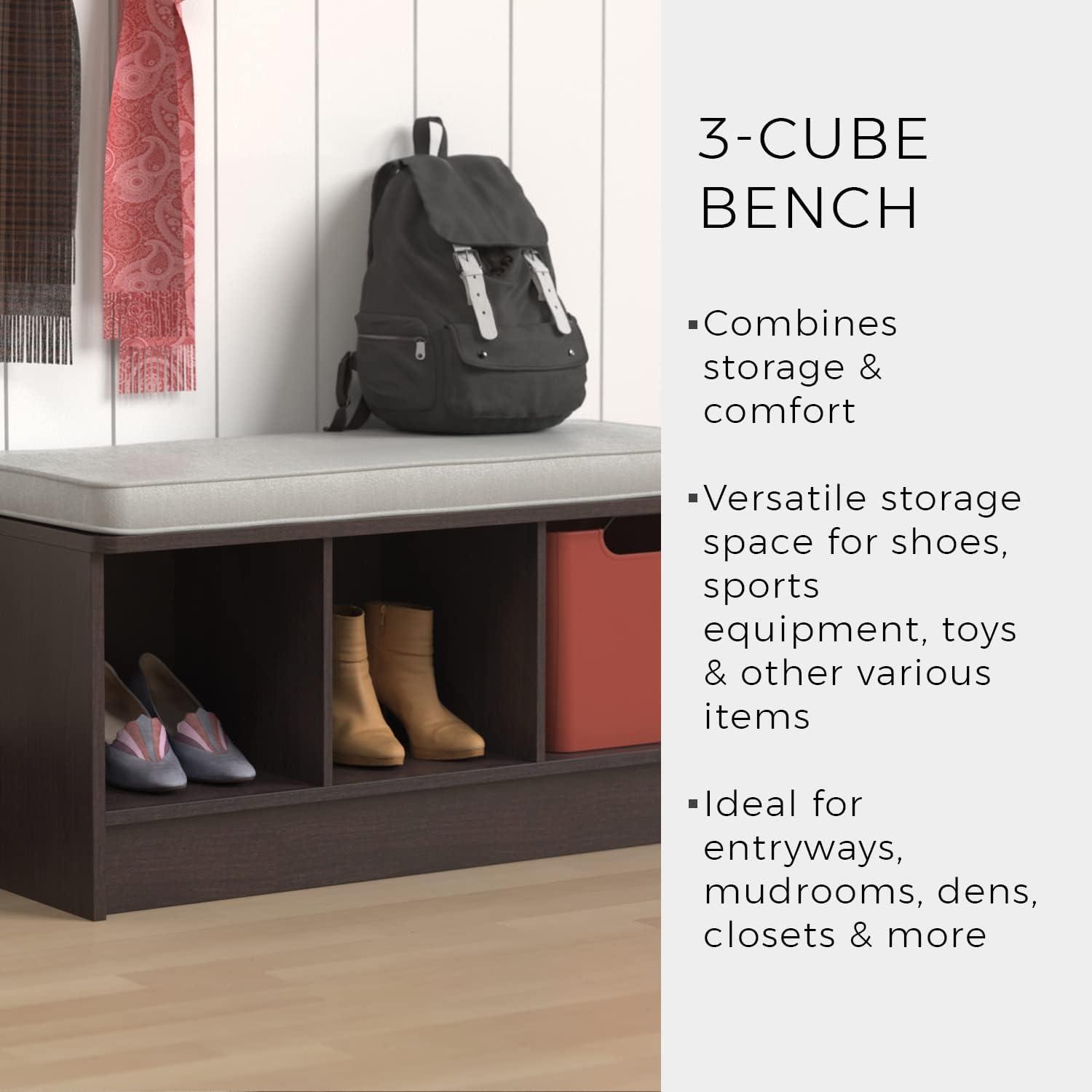 Cubeicals 3 Pair Shoe Storage Bench