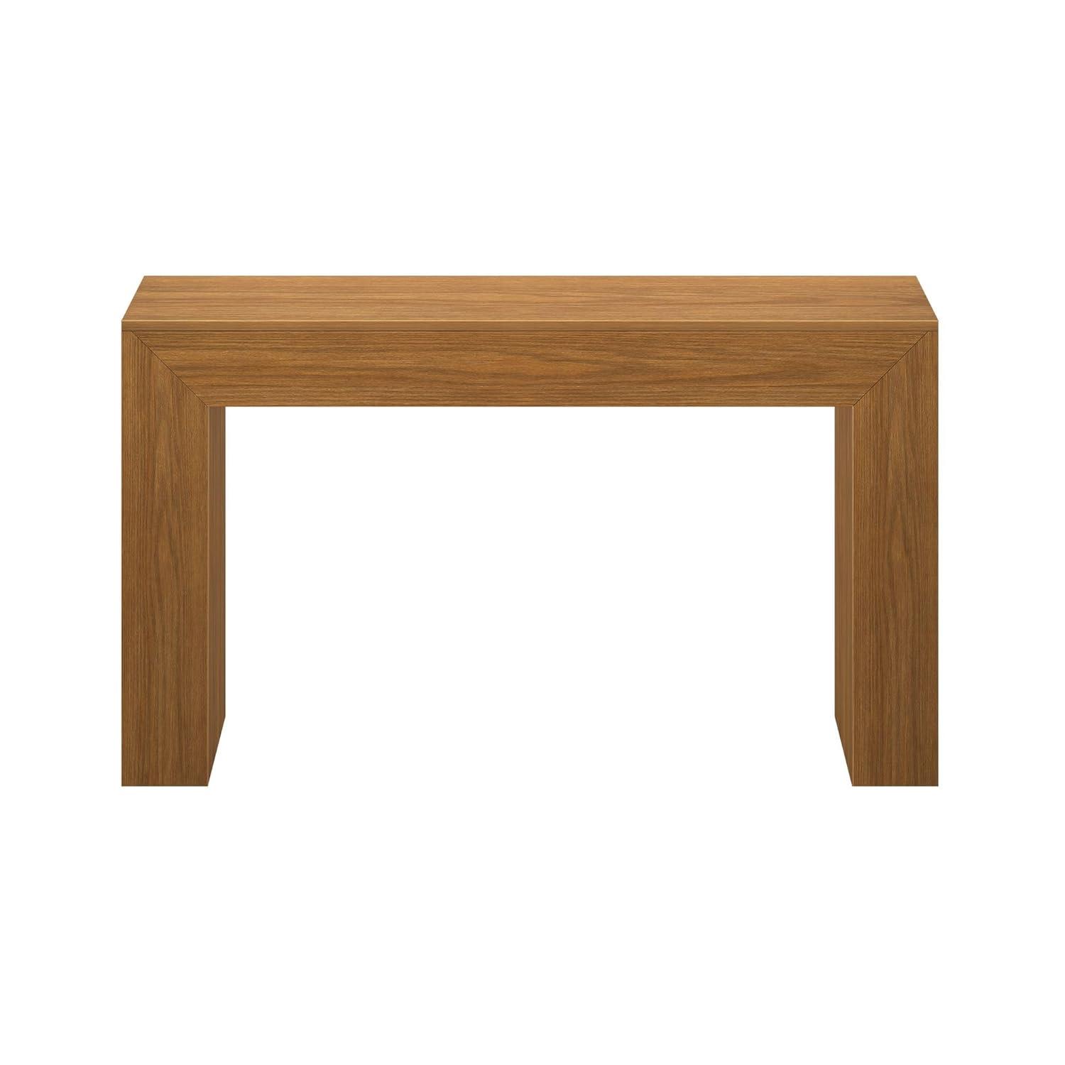 Plank+Beam Grand Console table, 56" Solid Wood Modern Sofa Table, Entryway Table for Hallway, Behind the Couch, Living Room, Foyer, Walnut Wirebrush