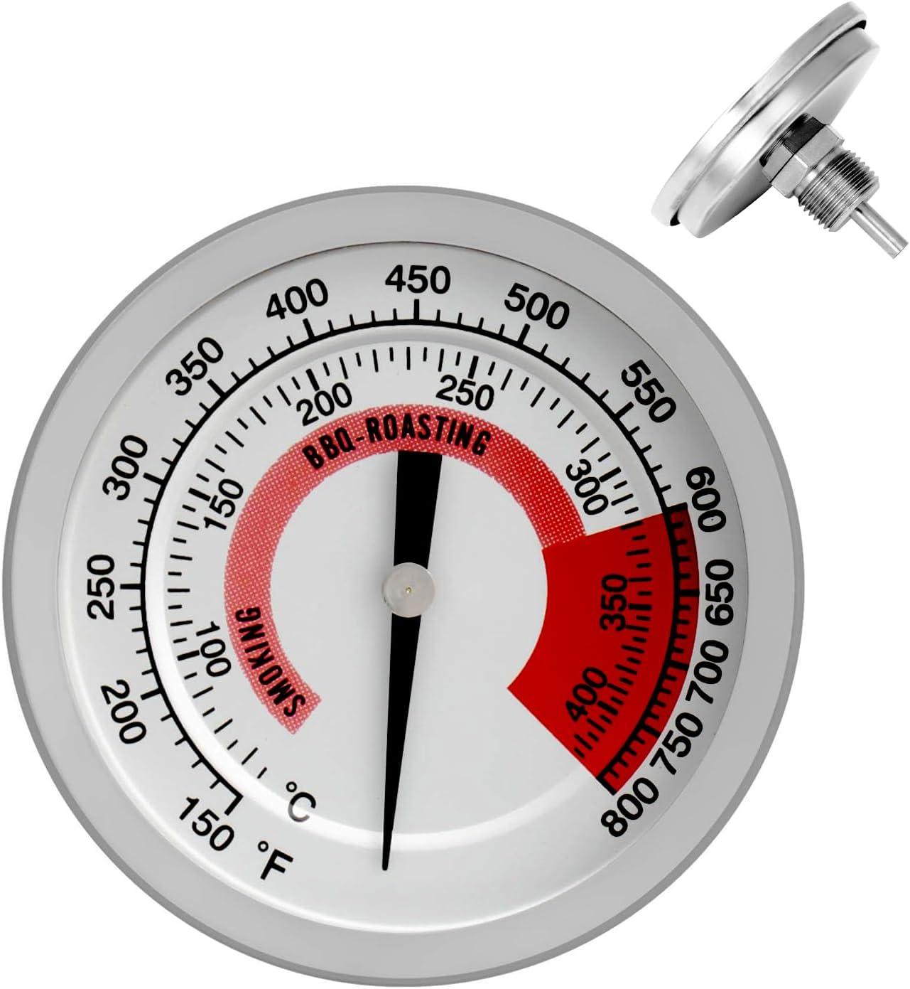 BBQ Grill Thermometer Heat Indicator Replacement Parts for Kitchenaid 720-0787D, 720-0819, 720-0745, 720-0733A, 720-0745B, 720-0826 - Compatible Barbeque Temperature Gauge Thermostat
