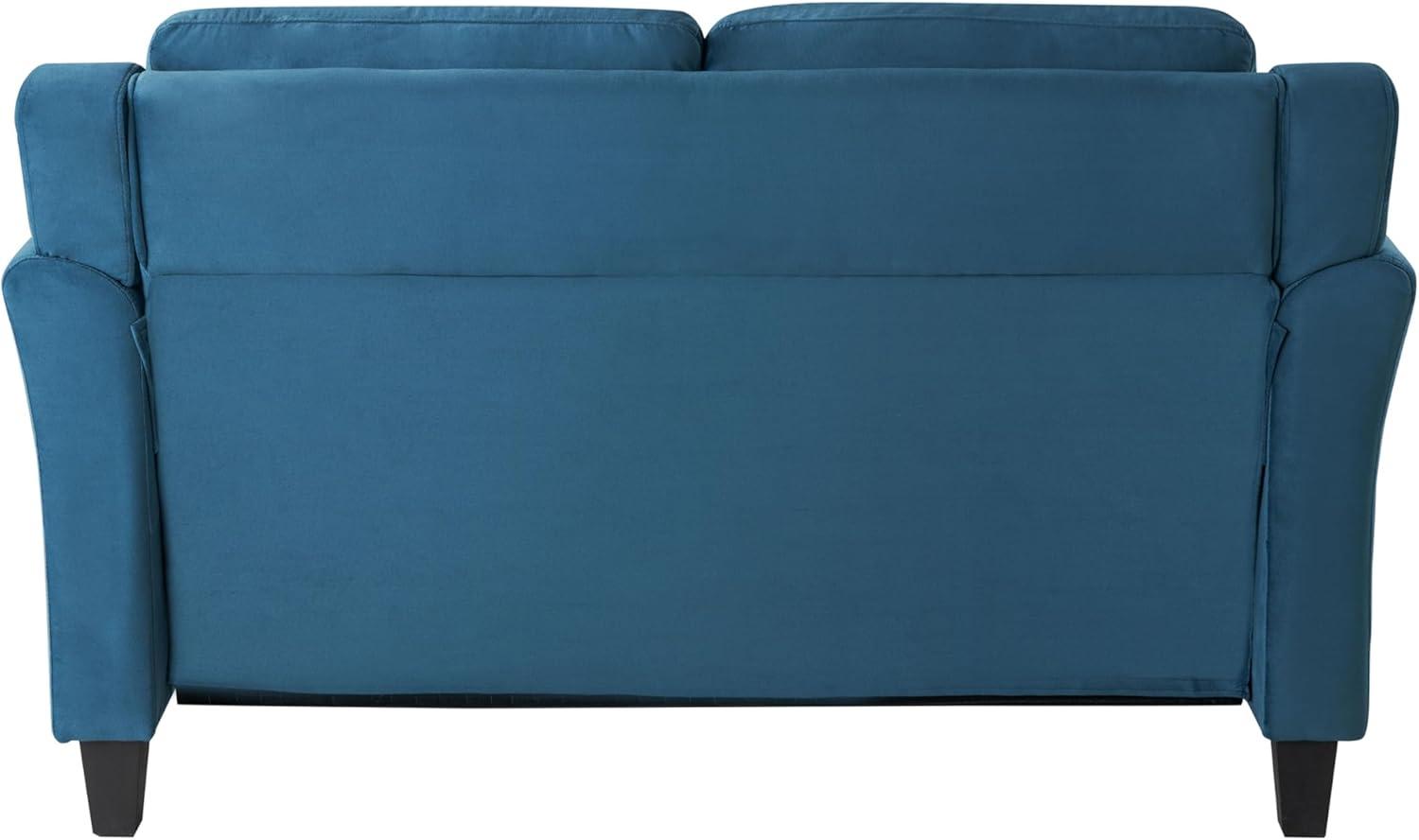 Lifestyle Solutions Harper Loveseat Blue Velvet