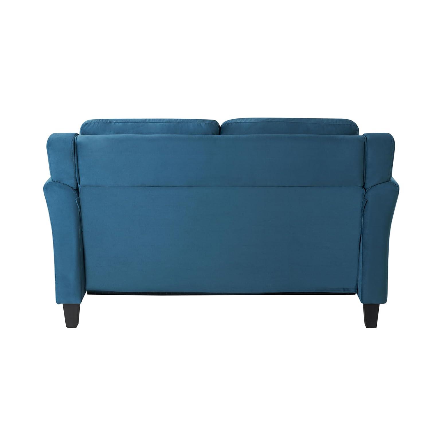 Lifestyle Solutions Harper Loveseat Blue Velvet