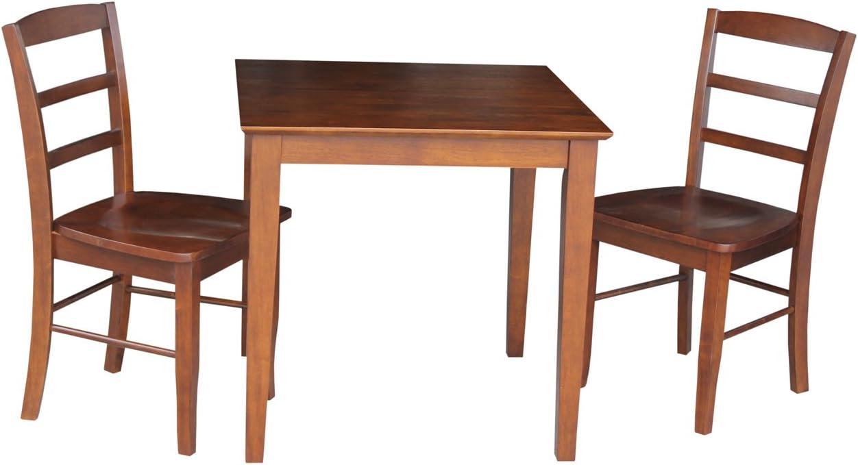 International Concepts 2 - Person Solid Wood Solid Wood Top Four Leg Dining Set