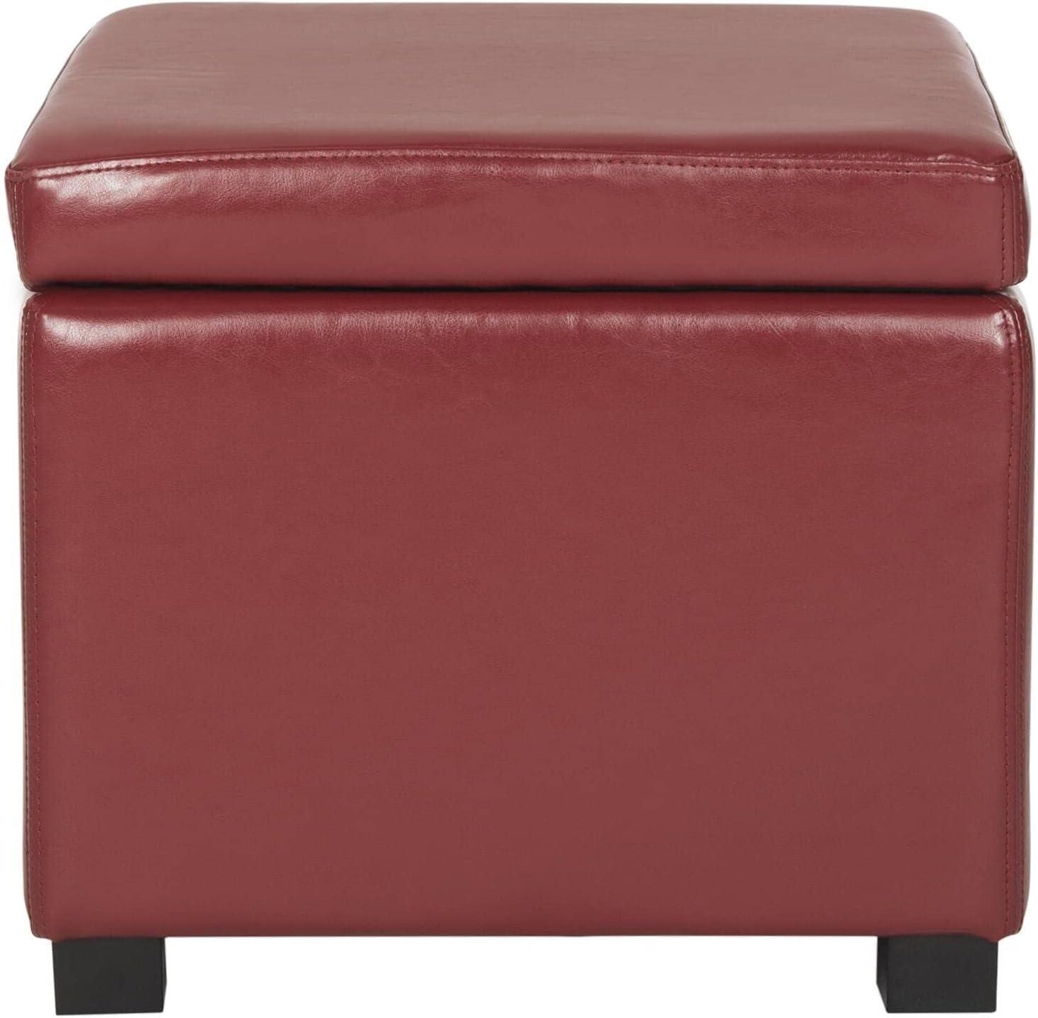 Kamyra Faux Leather Ottoman