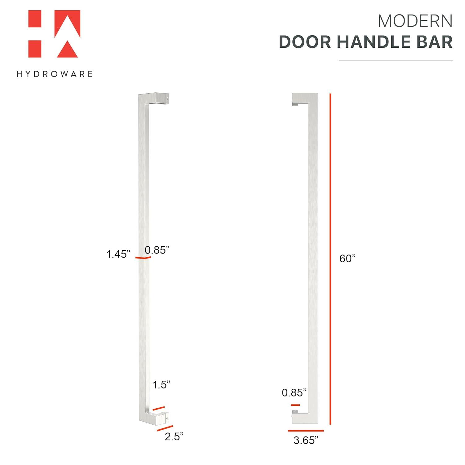 Satin Push/Pull Door Handle - Modern Contemporary Long Stainless Steel Push Pull Door Handle for Home Entrance Glass Shower Wooden Barn & Office Store Shop Doors