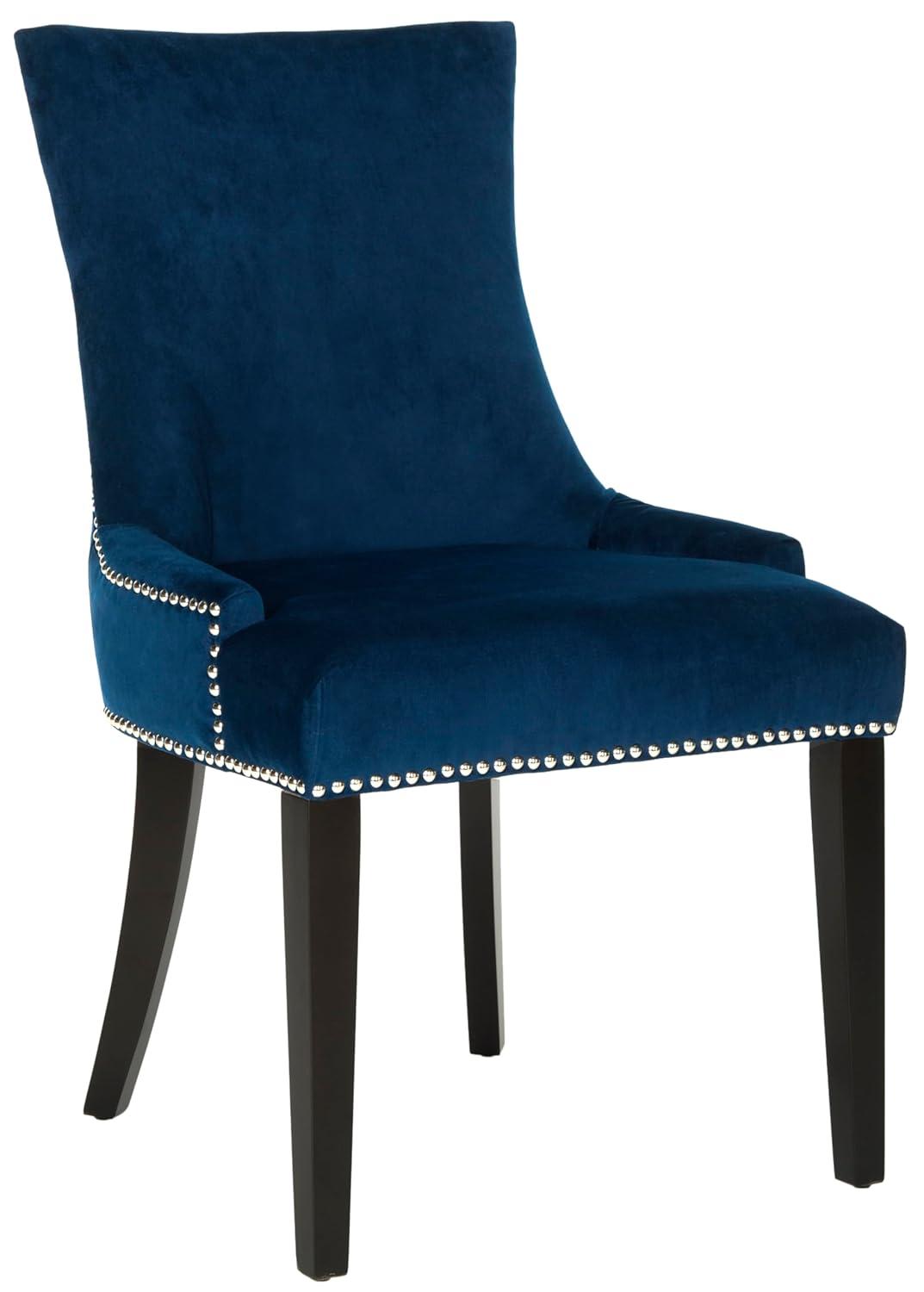 Lester 19"H Dining Chair (Set of 2) - Dark Navy - Safavieh