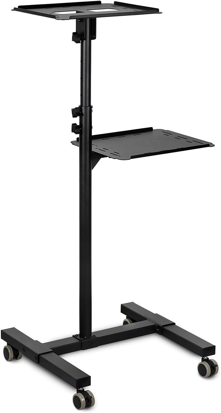 Mount-it Mount-It! Mobile Projector and Laptop Stand with 2 Shelves, Rolling Cart