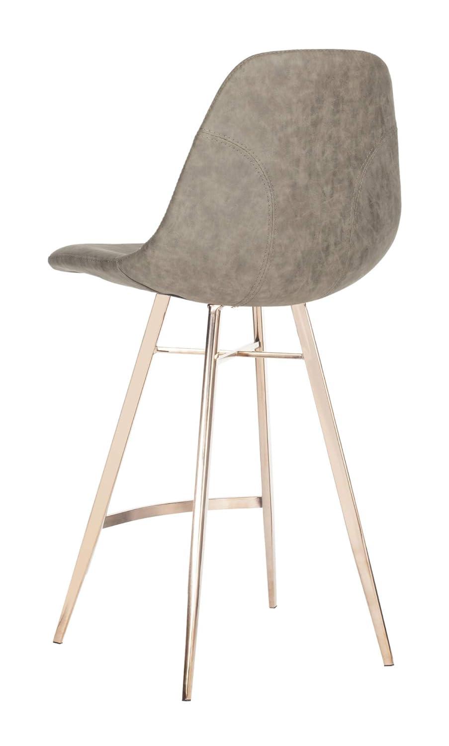 Mathison Counter Stool - FOX3012 - Brown/Copper - Safavieh Couture