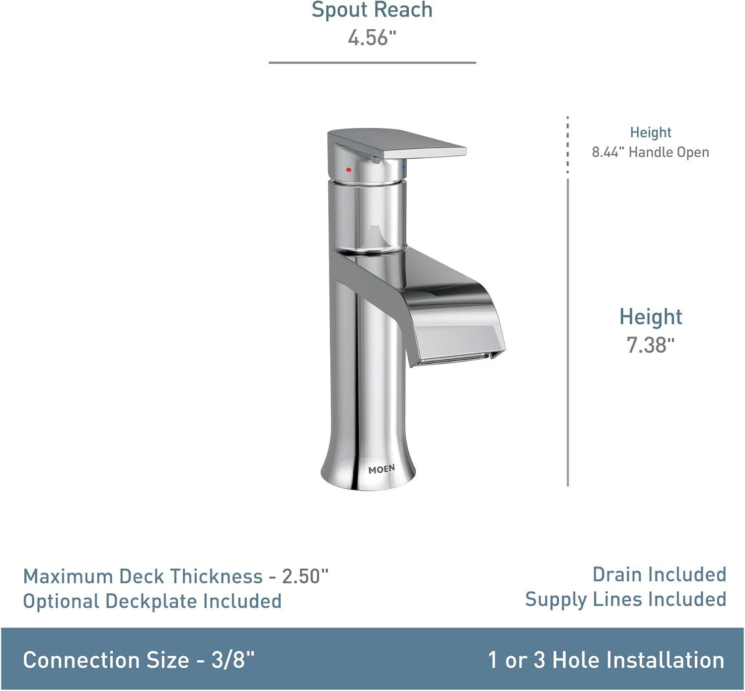 Genta LX Single Hole Bathroom Faucet with Drain Assembly