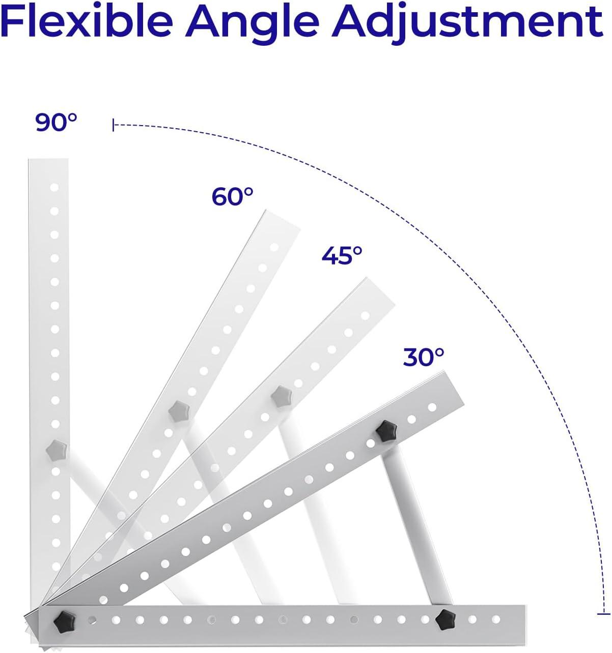Renogy 50in Adjustable Solar Panel Mount Brackets with Foldable Tilt Legs on Any Flat Surface for RV, Roof, Boat, Any Off-Grid Systems