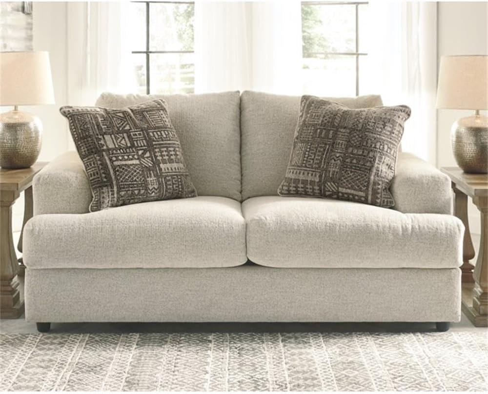 Signature Design by Ashley Soletren Loveseat in Stone