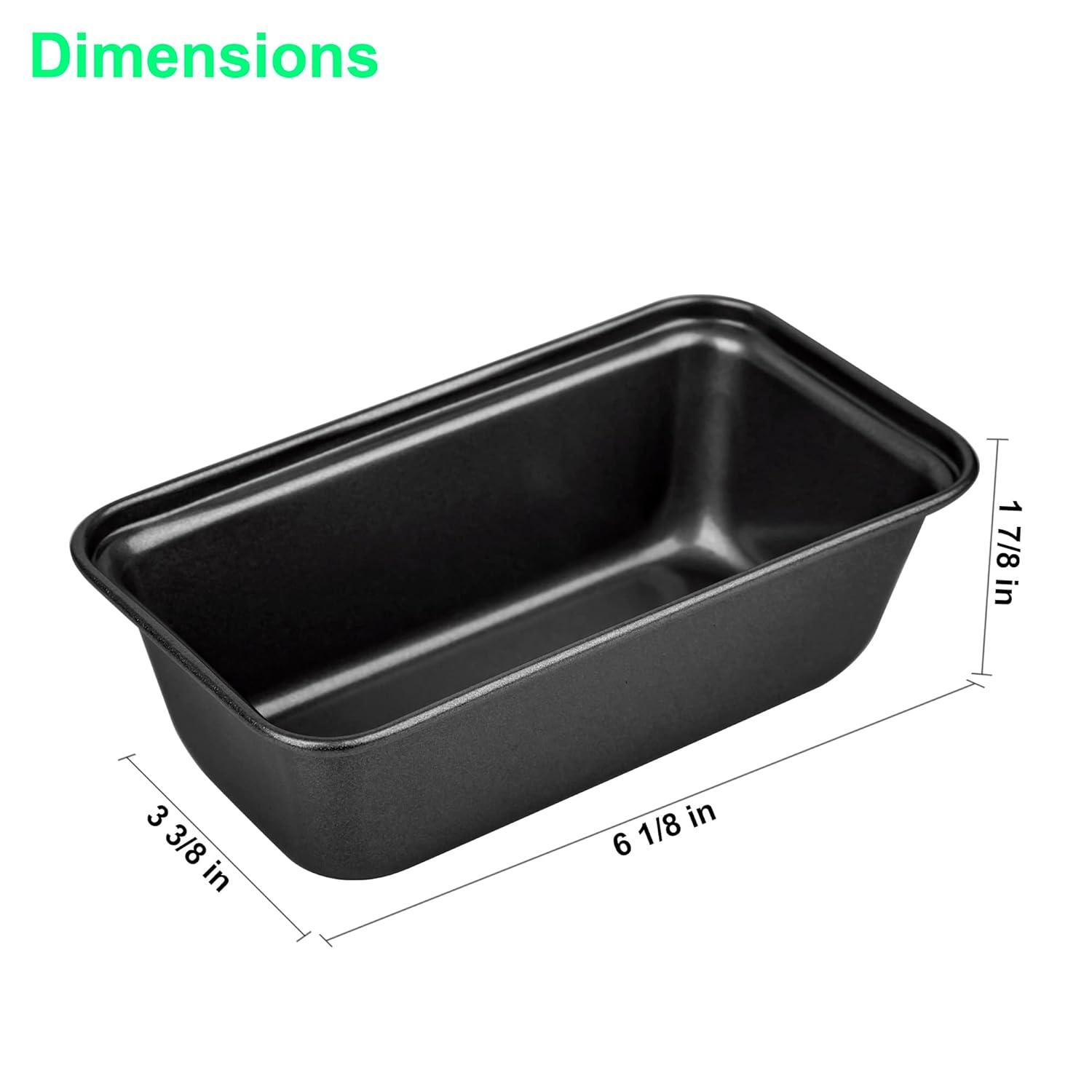 6 Pcs Toast Mold Baking Molds Non-stick Molds Silicone Baking Bread Pan Cake Stencils Aluminum Loaf Pans Baking Tool