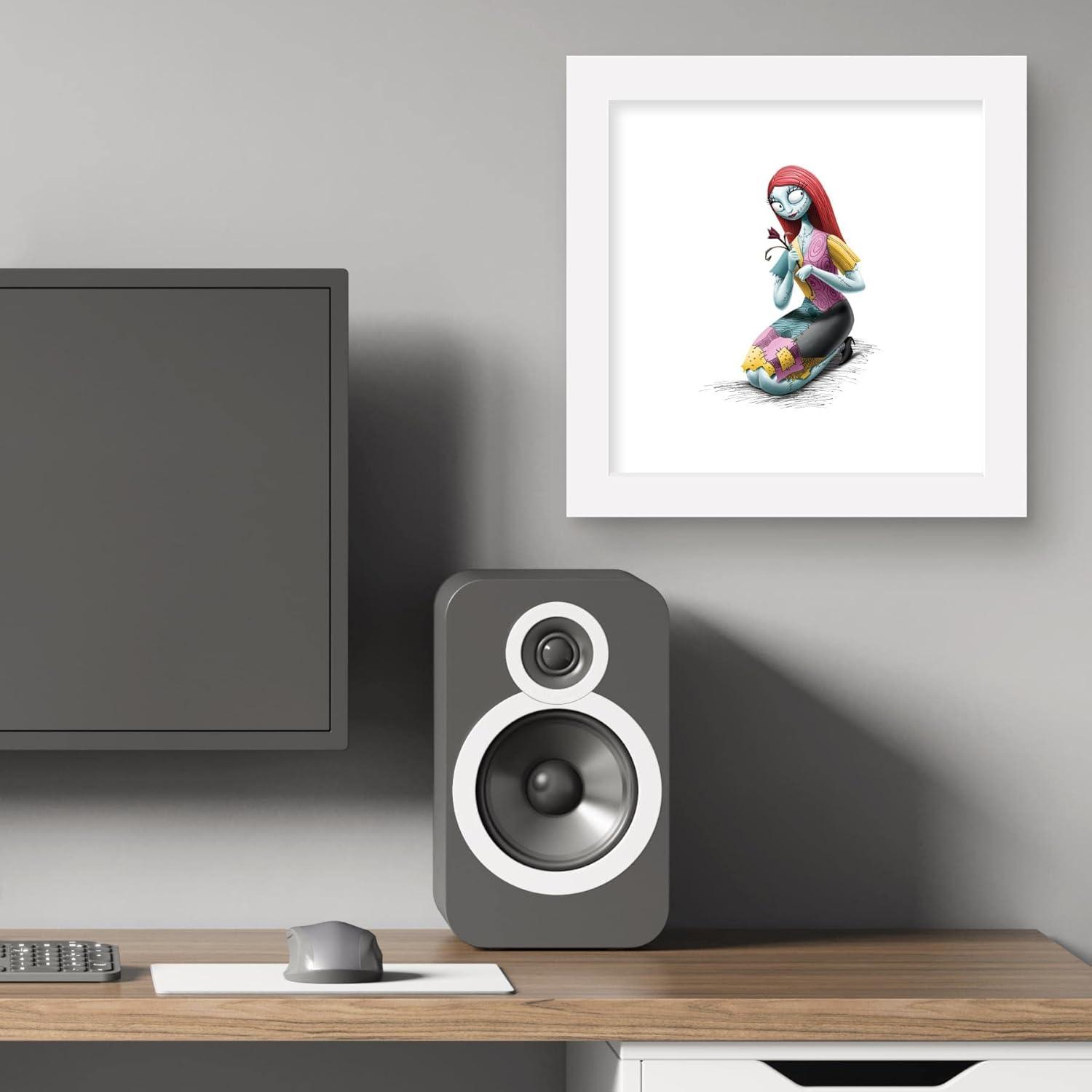 Gallery Pops Disney Tim Burton's The Nightmare Before Christmas - Sally Wall Art, White Framed Version, 12" x 12"