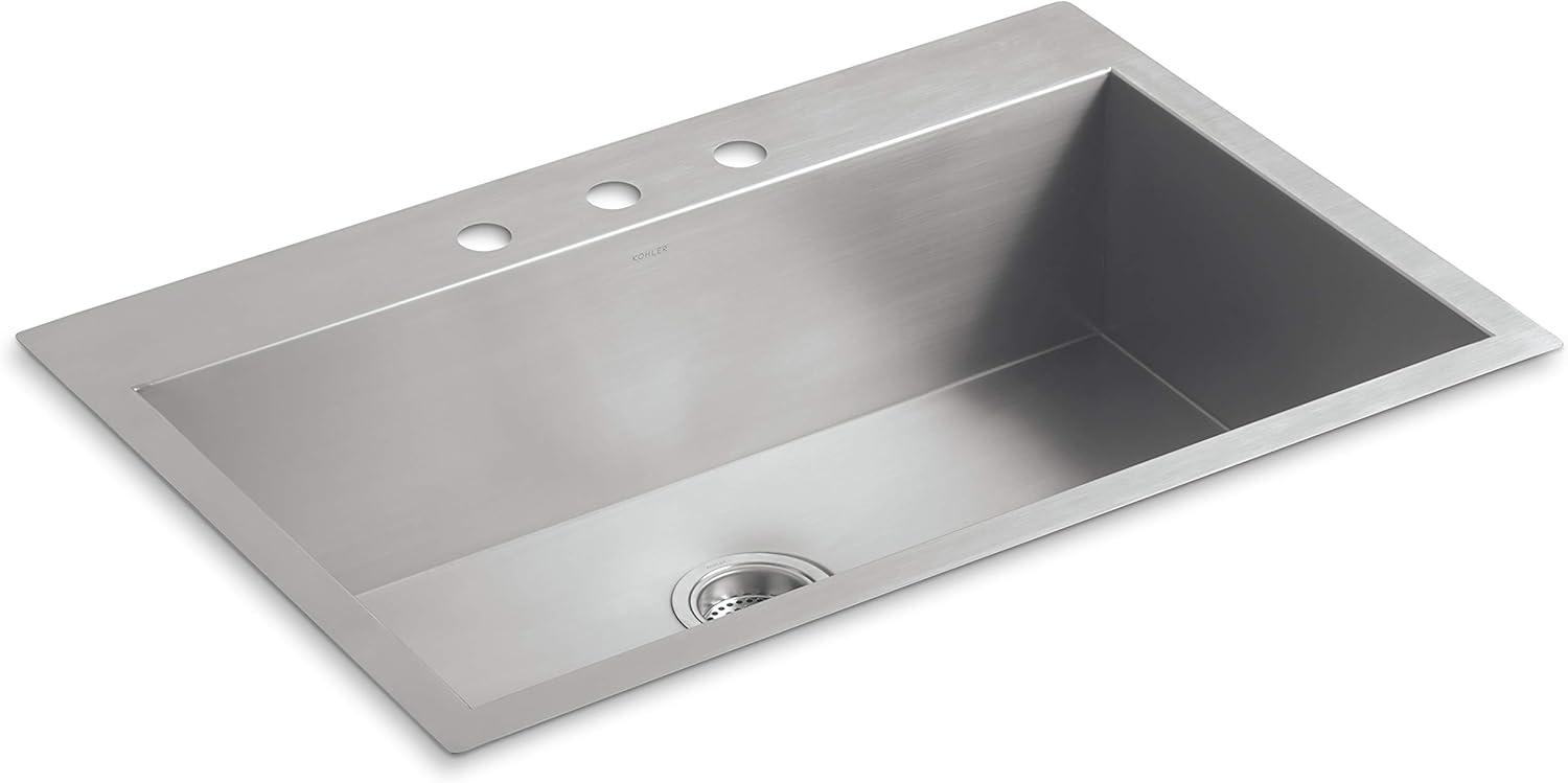 Vault™ 33" L x 22" W Top Mount/Under Mount Large Single Bowl Kitchen Sink