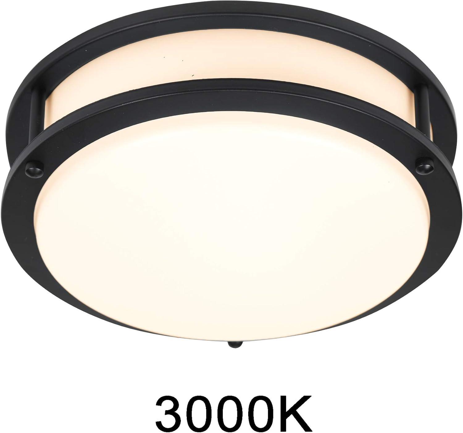 Contemporary 10'' Oil Rubbed Bronze LED Flush Mount Ceiling Light