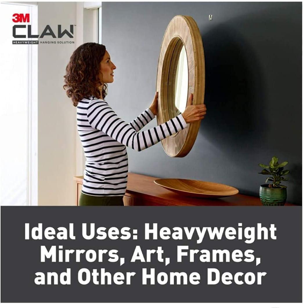 3M Claw Drywall Picture Hanger 65lb with Temporary Spot Marker + 2 hangers and 2 markers: Mirror & Picture Hanging Kit