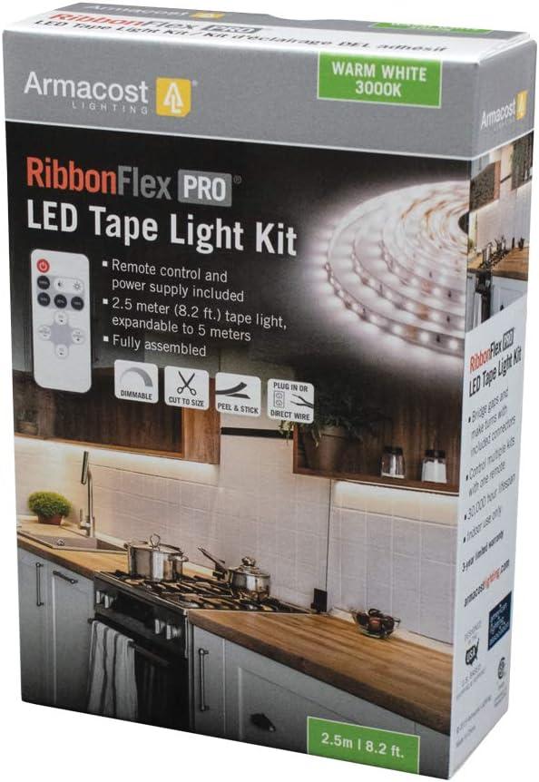 Armacost Warm White LED Tape Light Kit with Remote